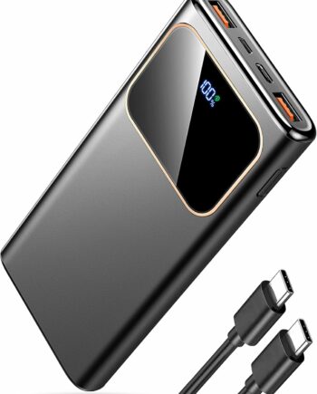 Essentials Powerbank 10000 mAh – Przenośna Ładowarka z USB-C i Latarką LED